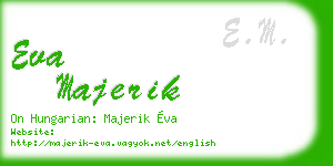 eva majerik business card